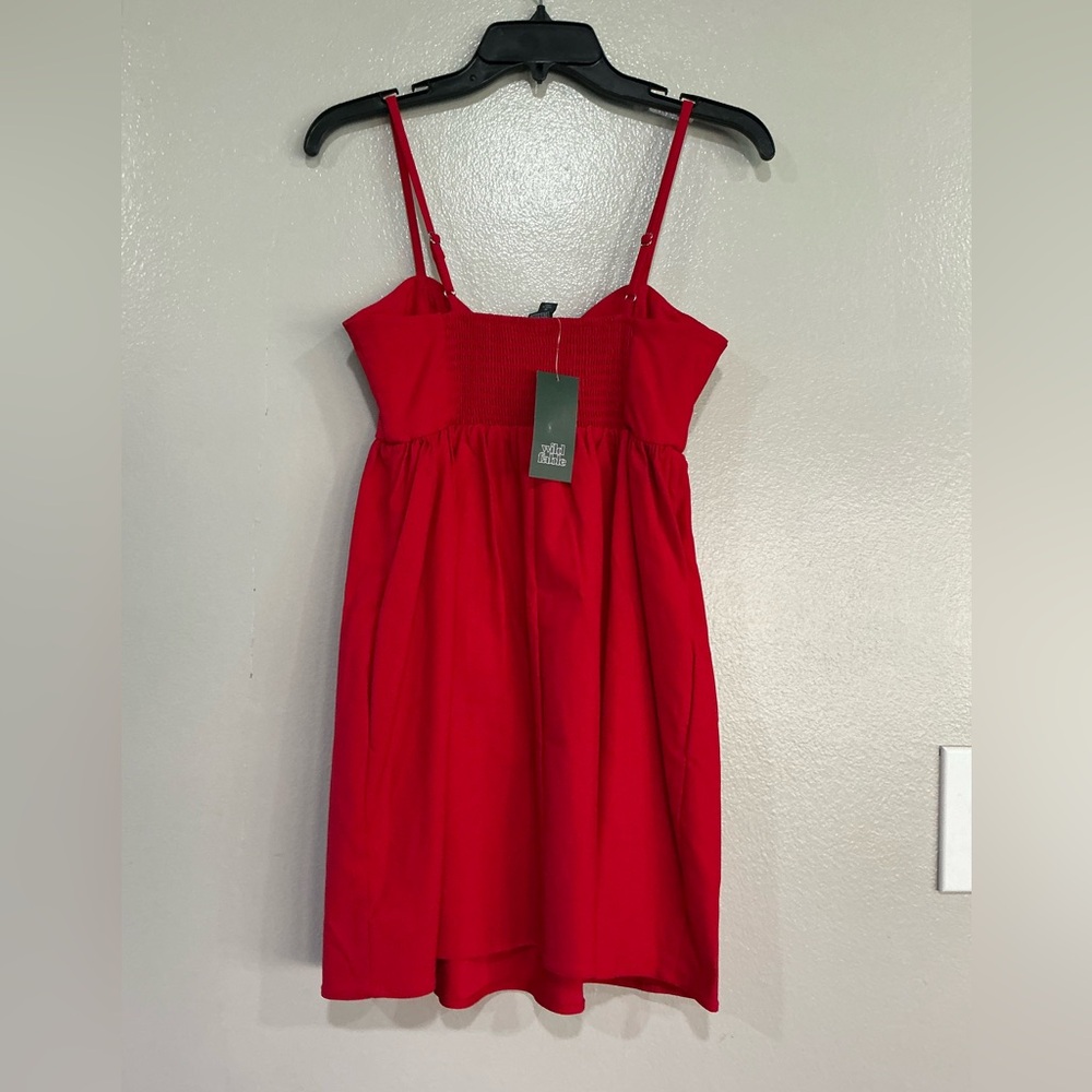 NWT Women’s Mini Dress. Red XS - Picture 7 of 9